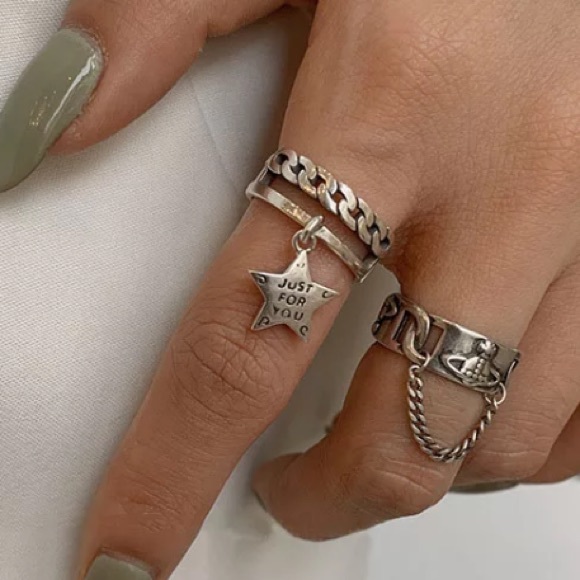 🌟 Insta star sterling silver open ring - Picture 2 of 6